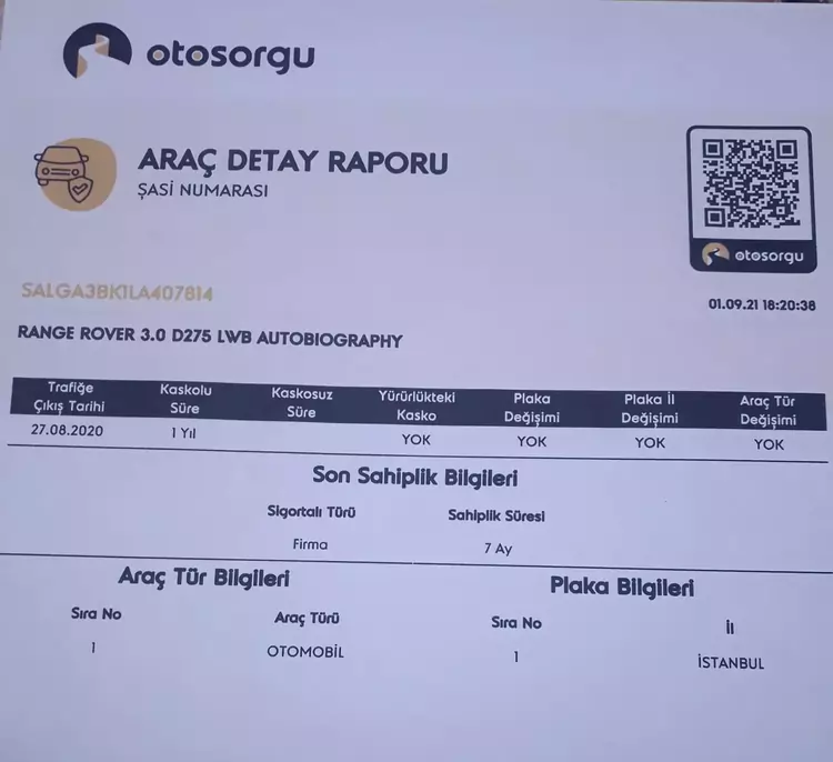 Araç Detay Sorgu